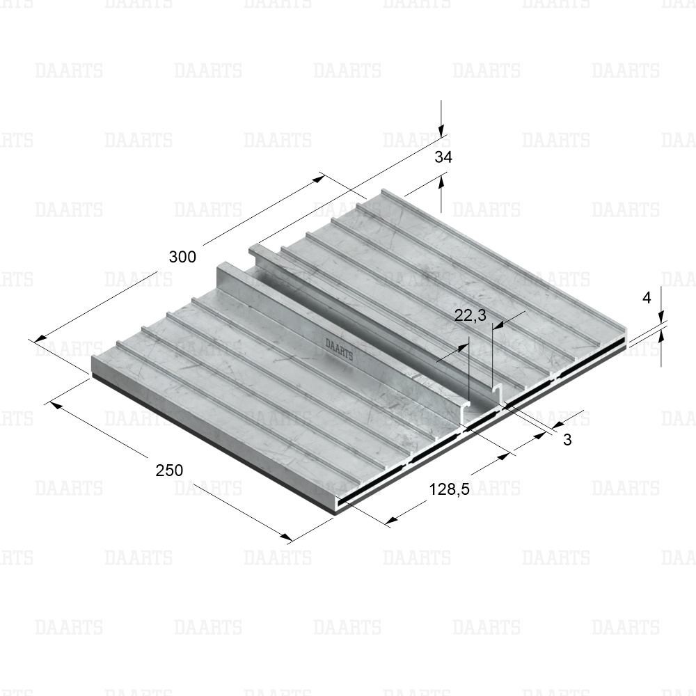 с размерами Опора кровельная DS MQL